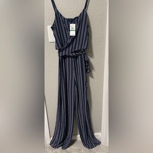 Michael Kors Navy Stripe Jumpsuit